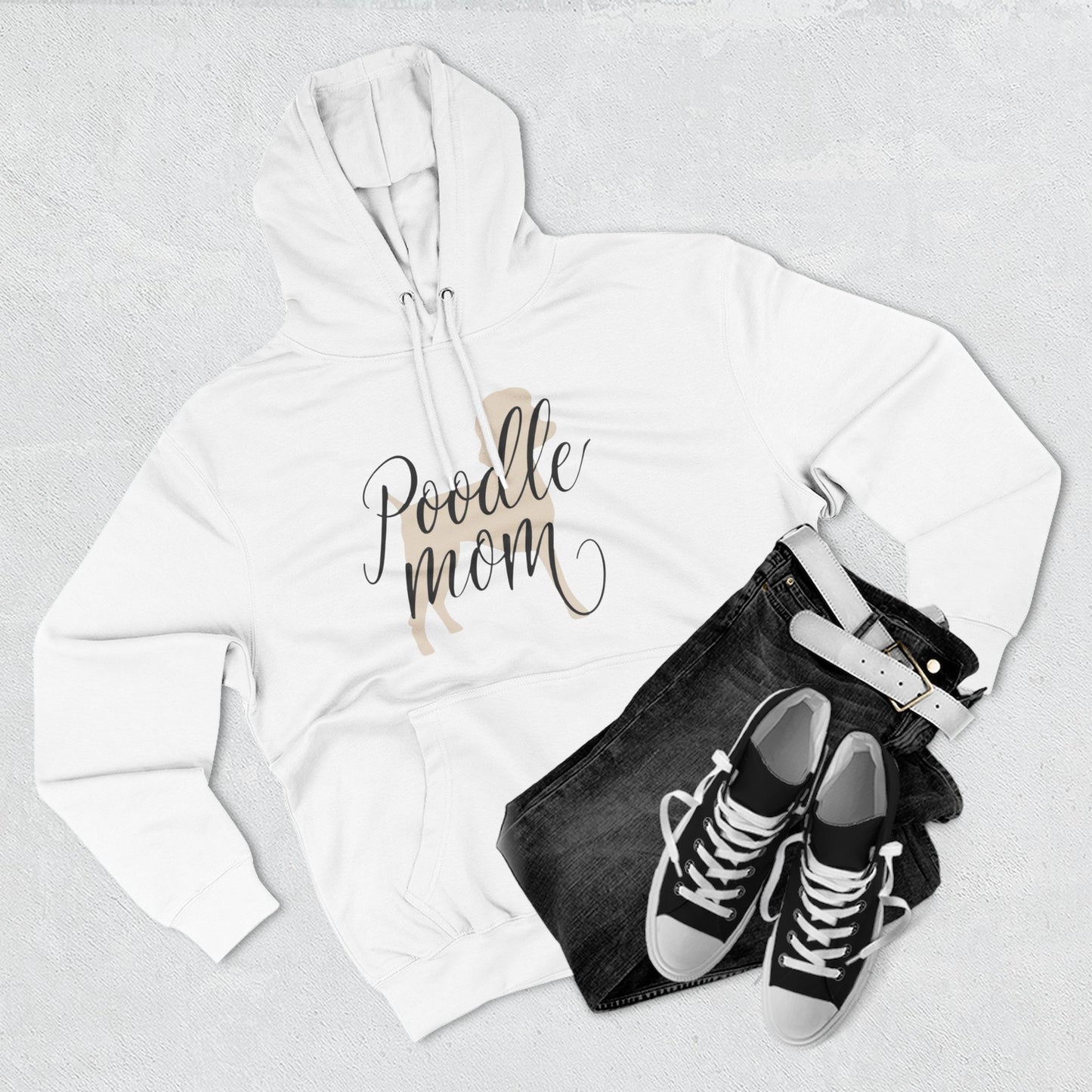 Poodle Mom Cozy Fleece Hoodie