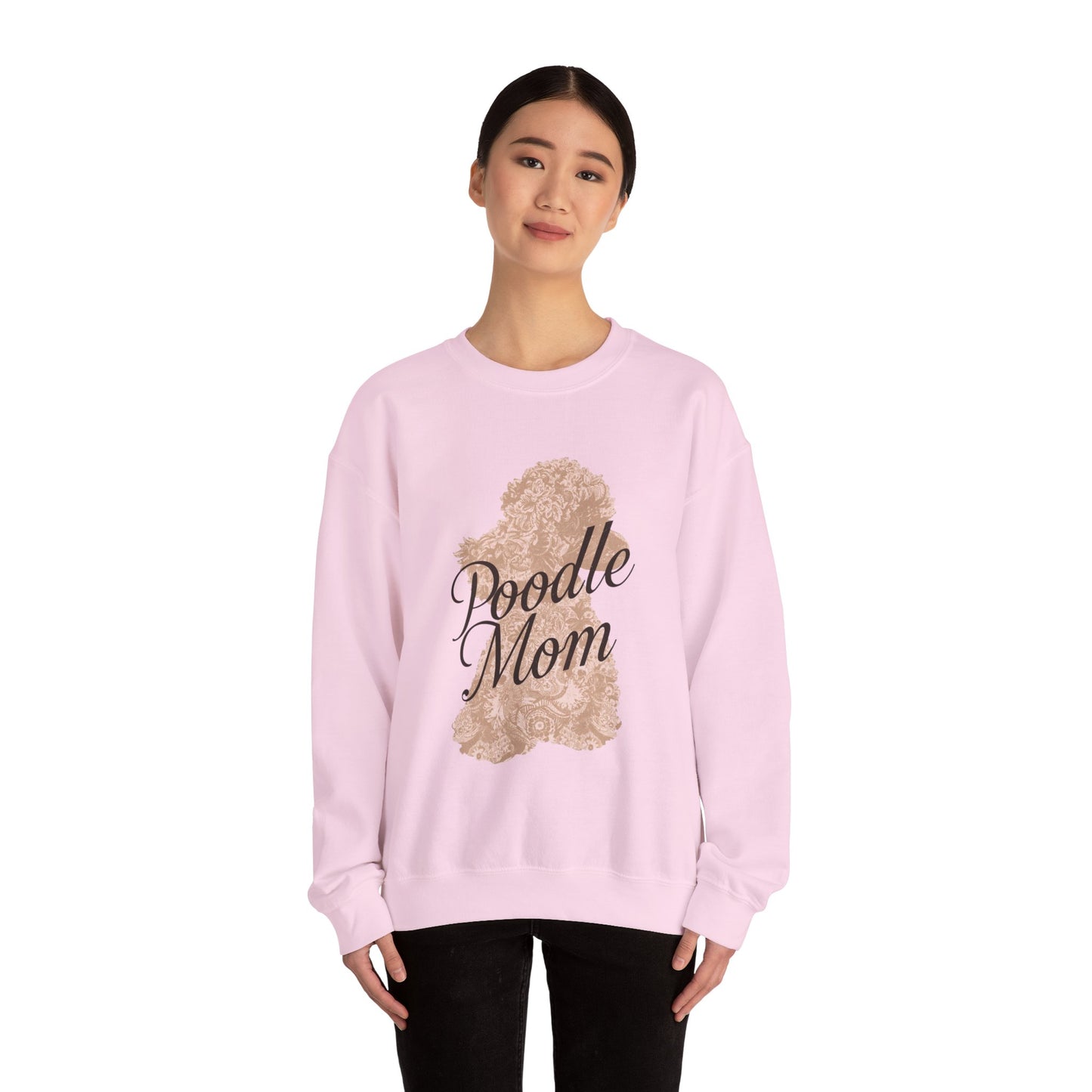 Poodle Mom Sweatshirt - Cozy Dog Lover Crewneck, Gift for Pet Owners, Birthday Present, Animal Themed Apparel, Mother's Day - Happy Tails