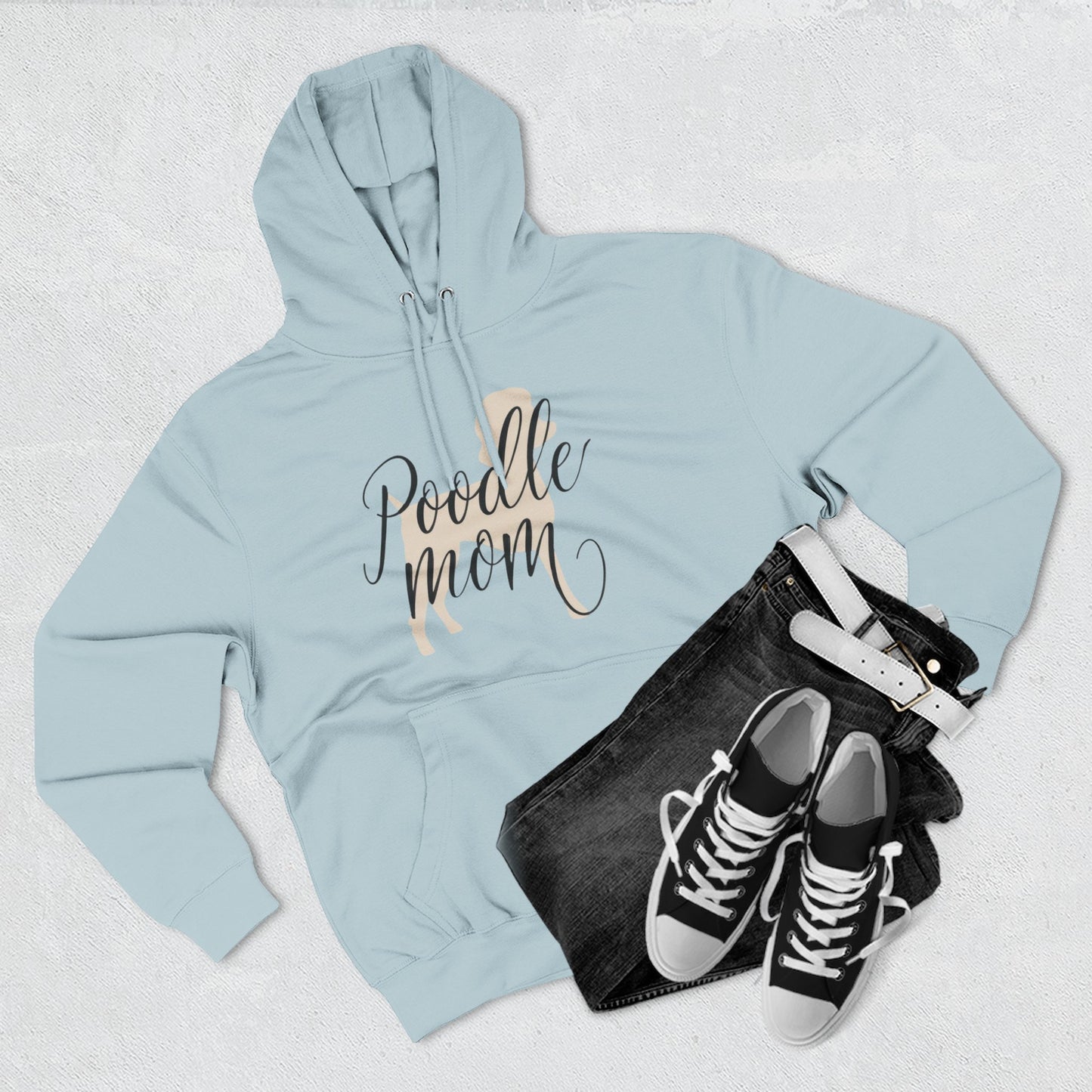 Poodle Mom Cozy Fleece Hoodie