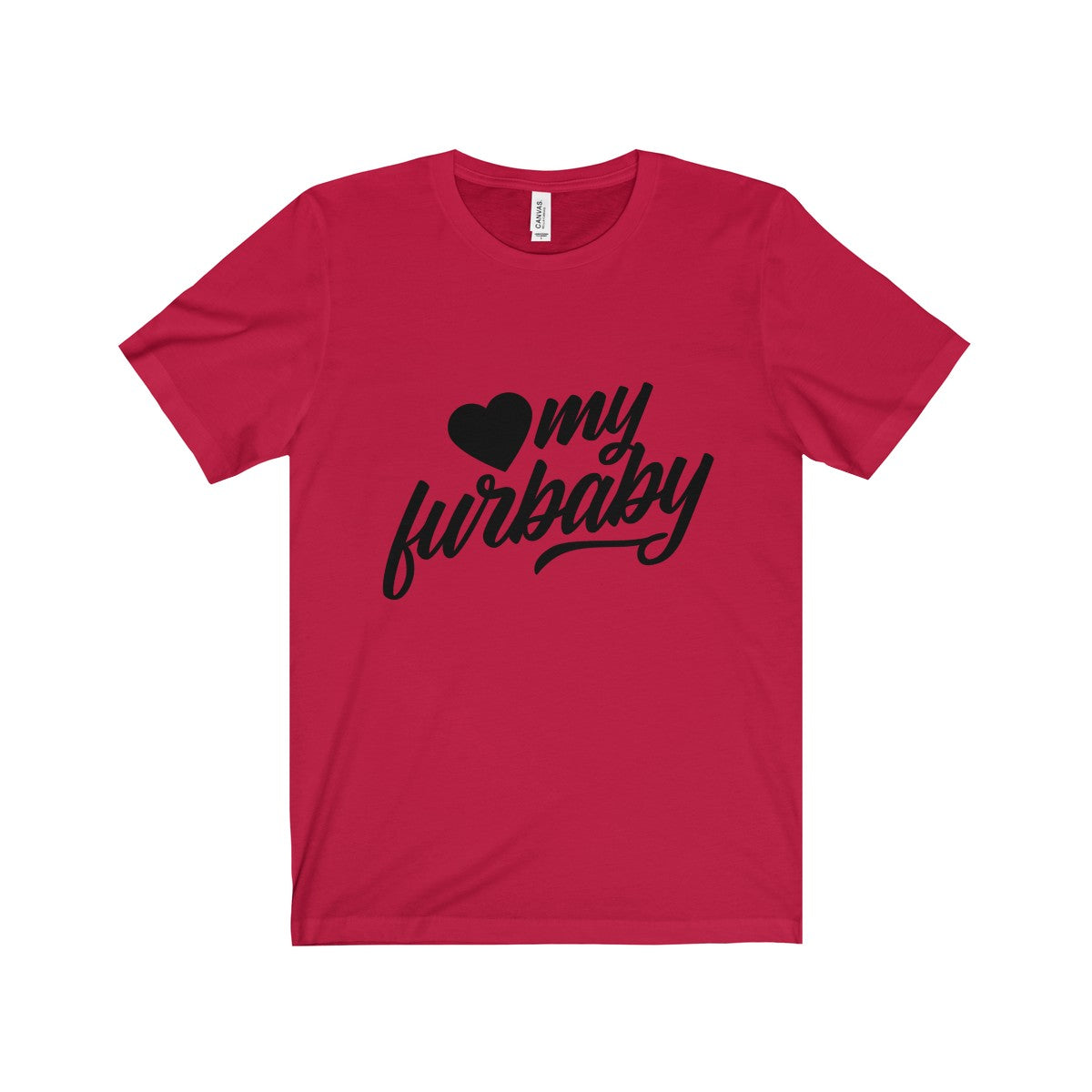 Love my Furbaby Jersey Short Sleeve Tee for Pet Lovers - Happy Tails