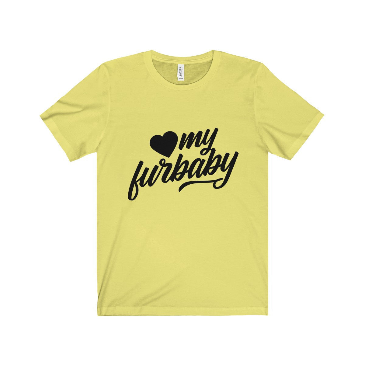 Love my Furbaby Jersey Short Sleeve Tee for Pet Lovers - Happy Tails