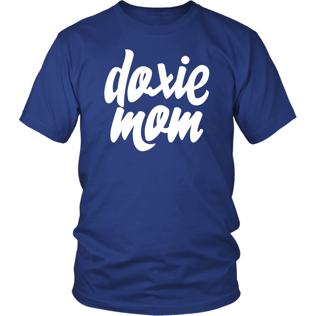 Doxie Mom Cotton T-Shirt for Dachshund Lovers - Happy Tails