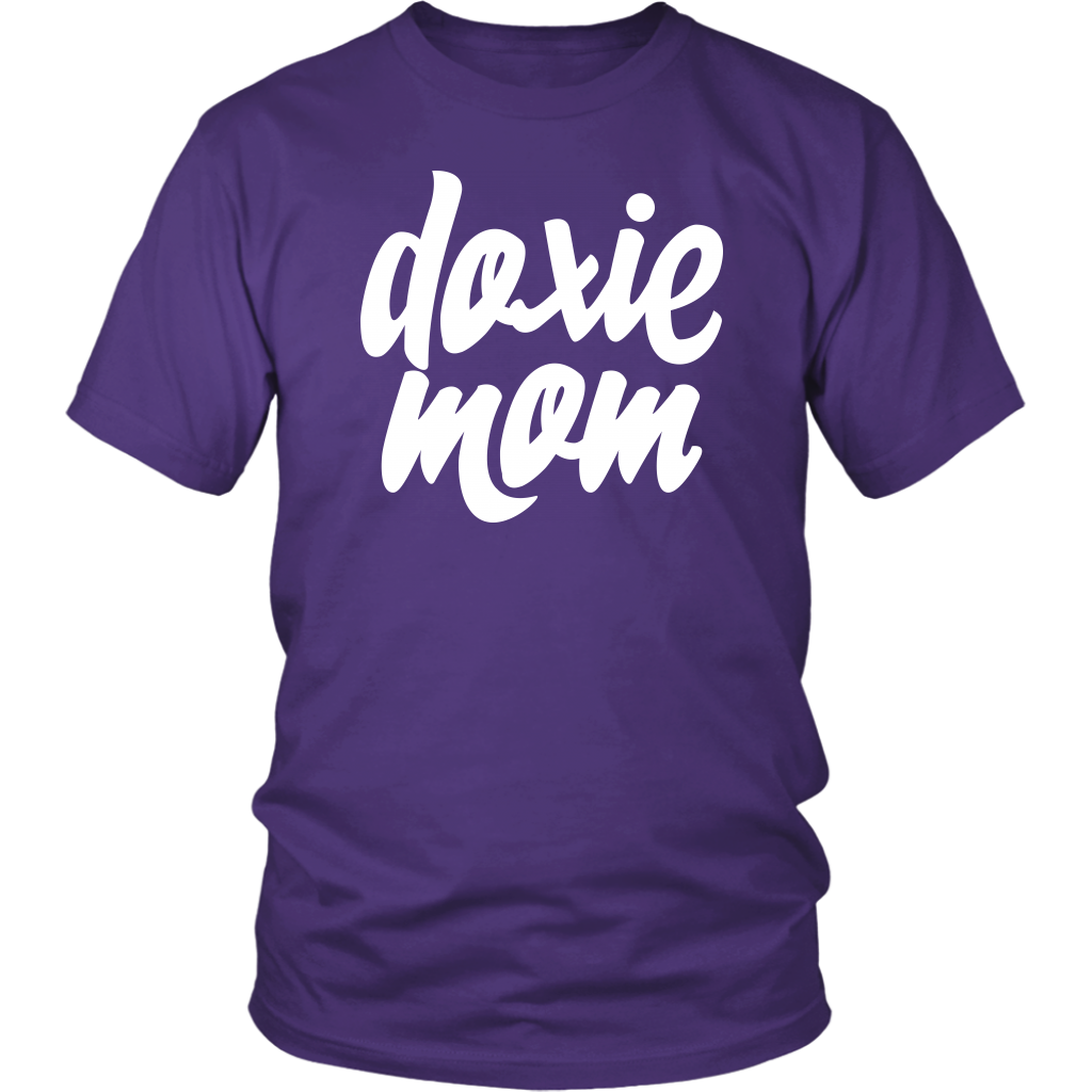 Doxie Mom Cotton T-Shirt for Dachshund Lovers - Happy Tails
