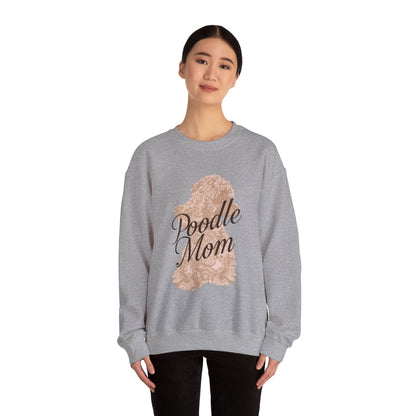 Poodle Mom Sweatshirt - Cozy Dog Lover Crewneck, Gift for Pet Owners, Birthday Present, Animal Themed Apparel, Mother's Day - Happy Tails