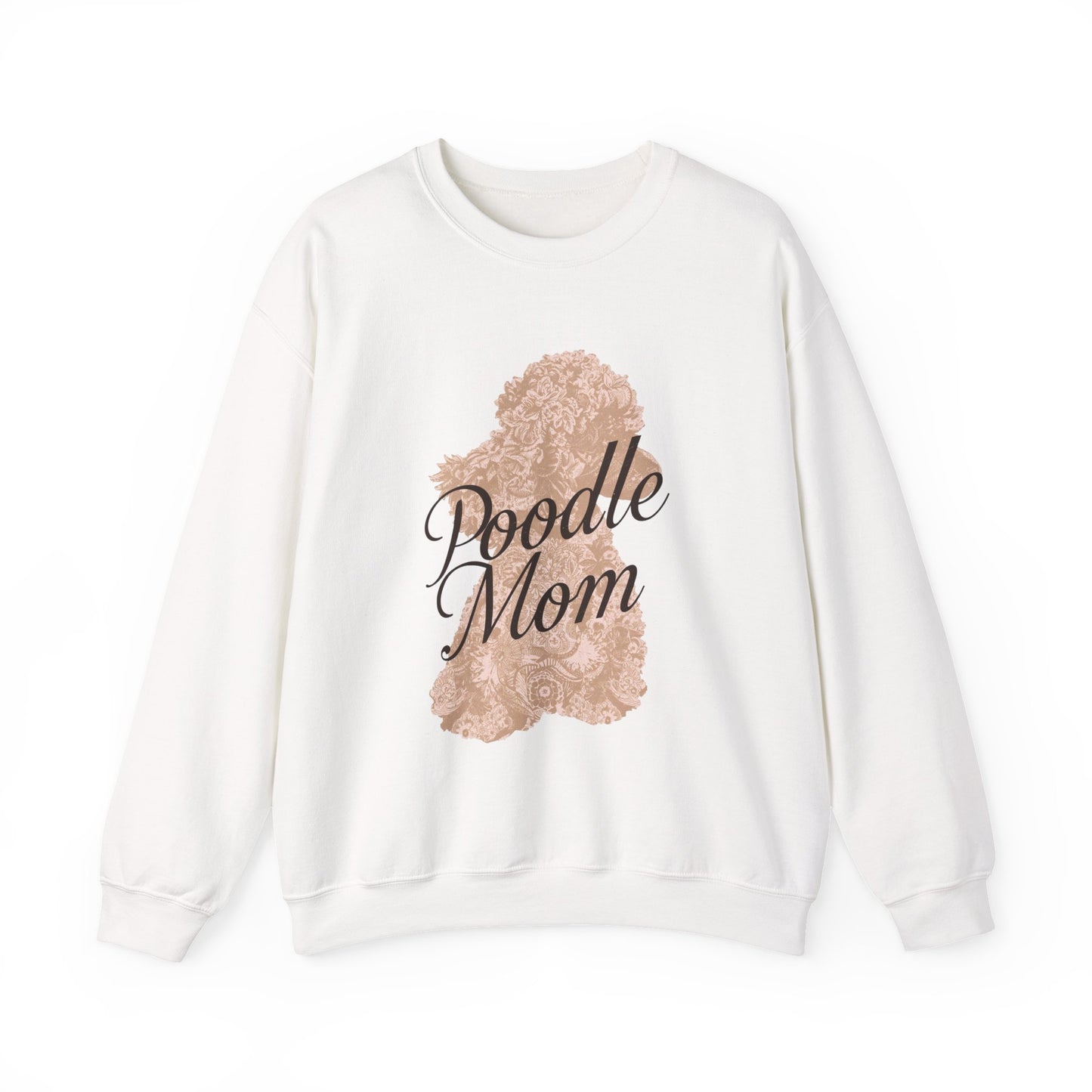Poodle Mom Sweatshirt - Cozy Dog Lover Crewneck, Gift for Pet Owners, Birthday Present, Animal Themed Apparel, Mother's Day - Happy Tails
