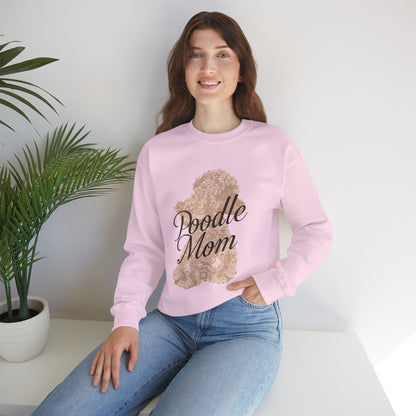 Poodle Mom Sweatshirt - Cozy Dog Lover Crewneck, Gift for Pet Owners, Birthday Present, Animal Themed Apparel, Mother's Day - Happy Tails