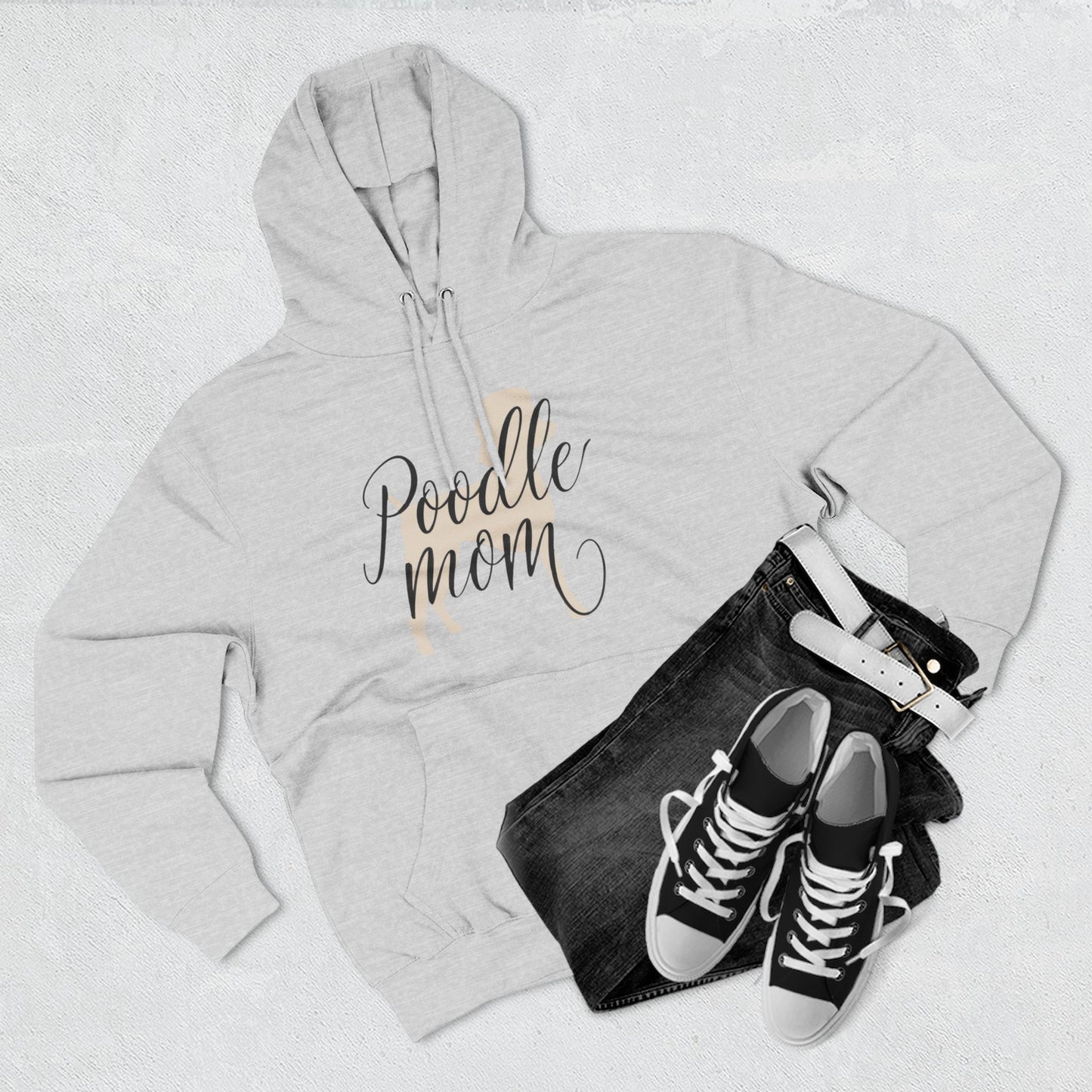 Poodle Mom Cozy Fleece Hoodie