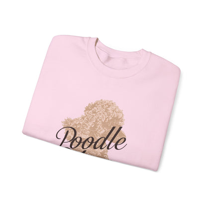 Poodle Mom Sweatshirt - Cozy Dog Lover Crewneck, Gift for Pet Owners, Birthday Present, Animal Themed Apparel, Mother's Day - Happy Tails