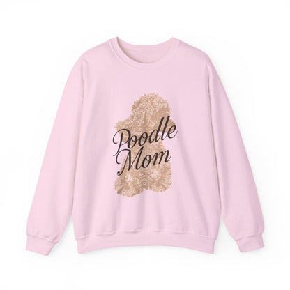 Poodle Mom Sweatshirt - Cozy Dog Lover Crewneck, Gift for Pet Owners, Birthday Present, Animal Themed Apparel, Mother's Day - Happy Tails