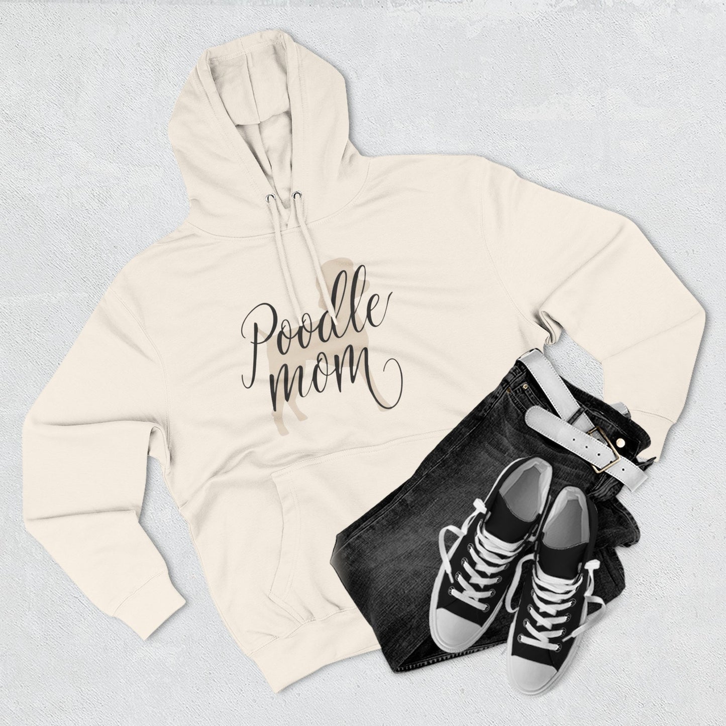 Poodle Mom Cozy Fleece Hoodie