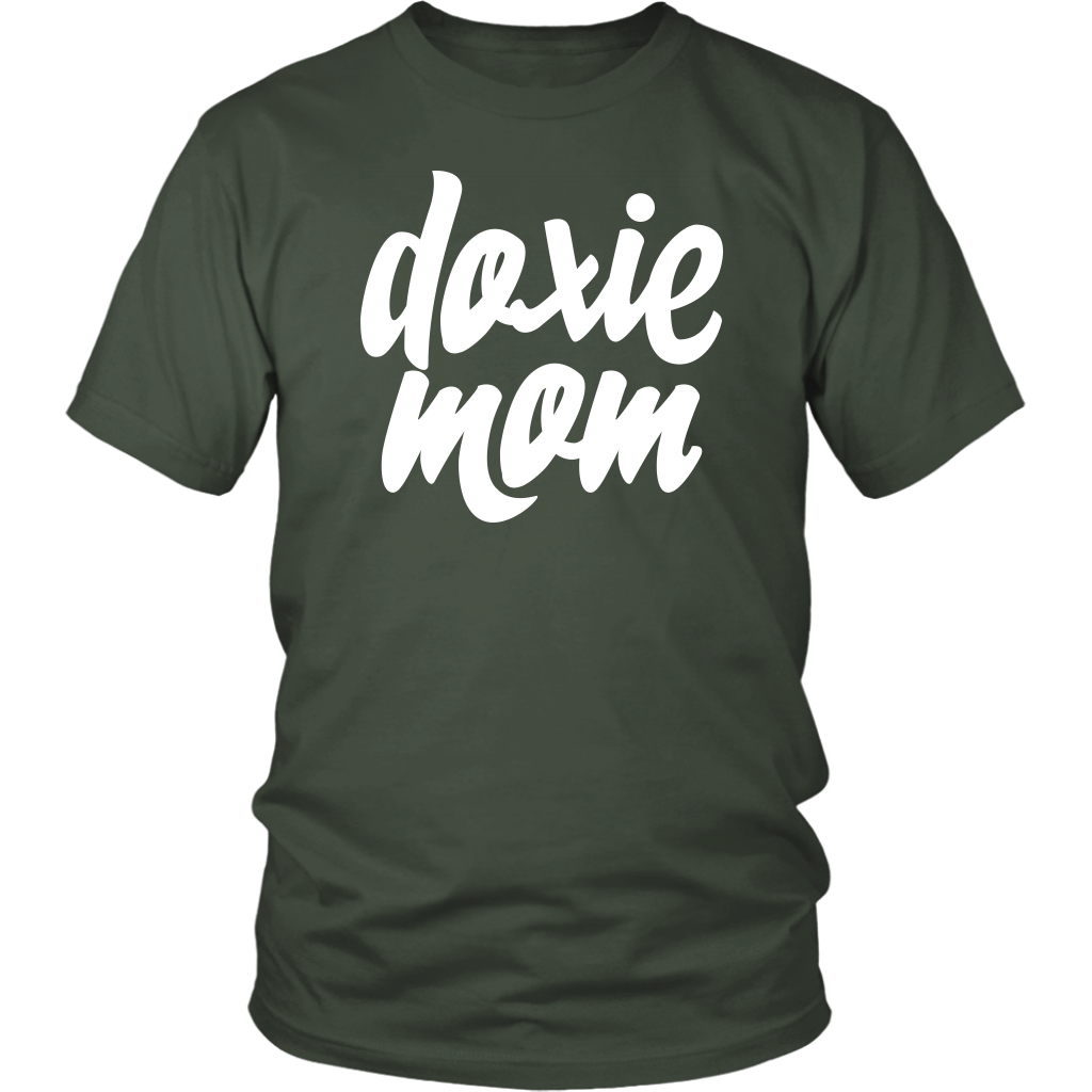 Doxie Mom Cotton T-Shirt for Dachshund Lovers - Happy Tails