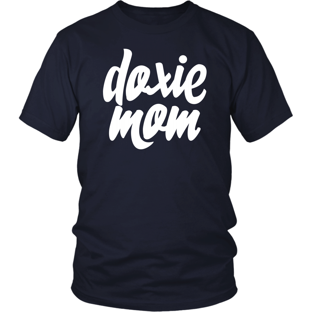 Doxie Mom Cotton T-Shirt for Dachshund Lovers - Happy Tails